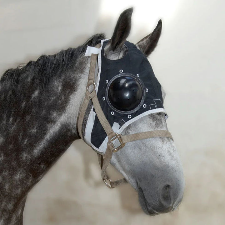 EQUIVET Eye Protector Set / Augenschutz für Pferde mit fester Kappe einseitig