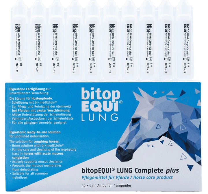 bitopEQUI® LUNG Complete plus – hypertonic inhalation solution for horses (30 x 5 ml)