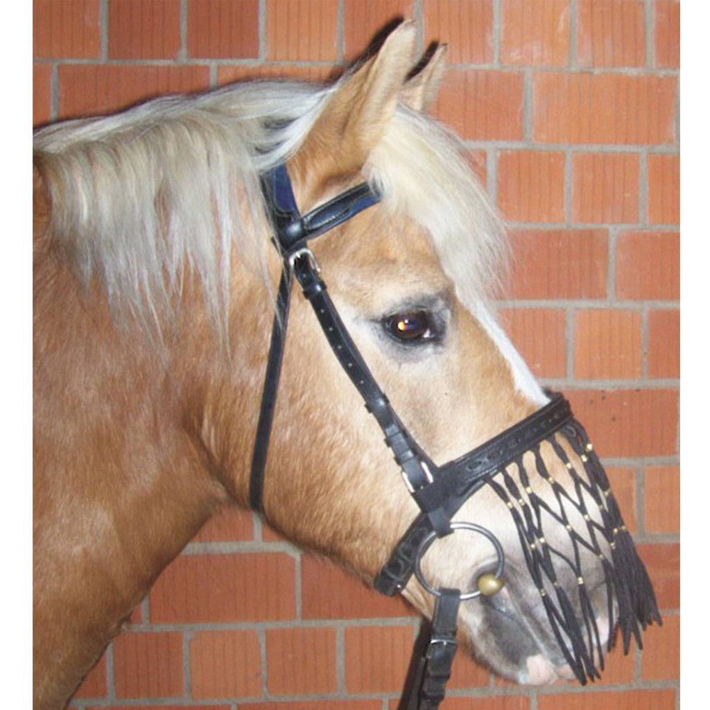 Nüsternfransen Pferd NOSE STRINGS (für Großpony bis Warmblut)