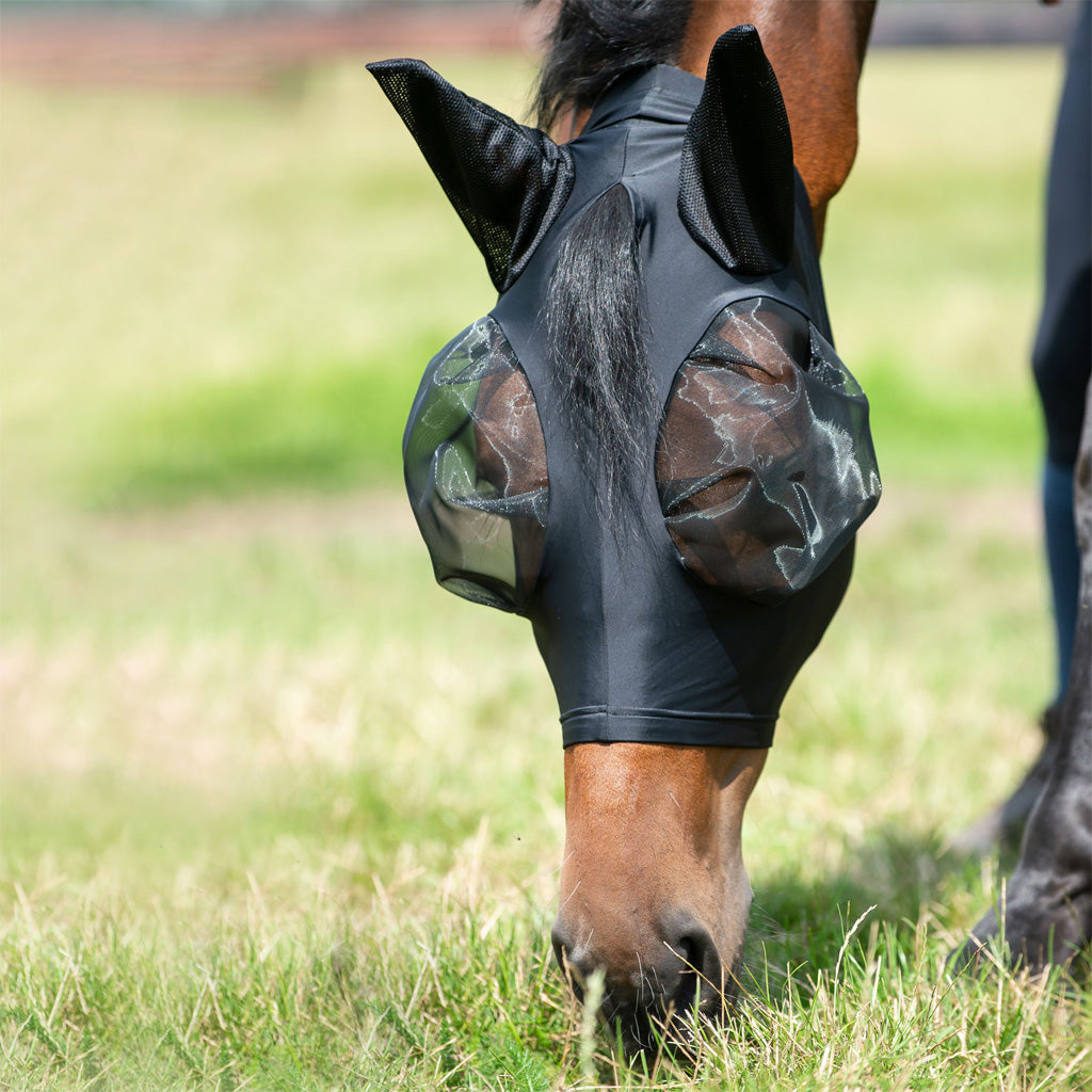 Fly Protection Mask TWIN FIT FLEXI for Horses